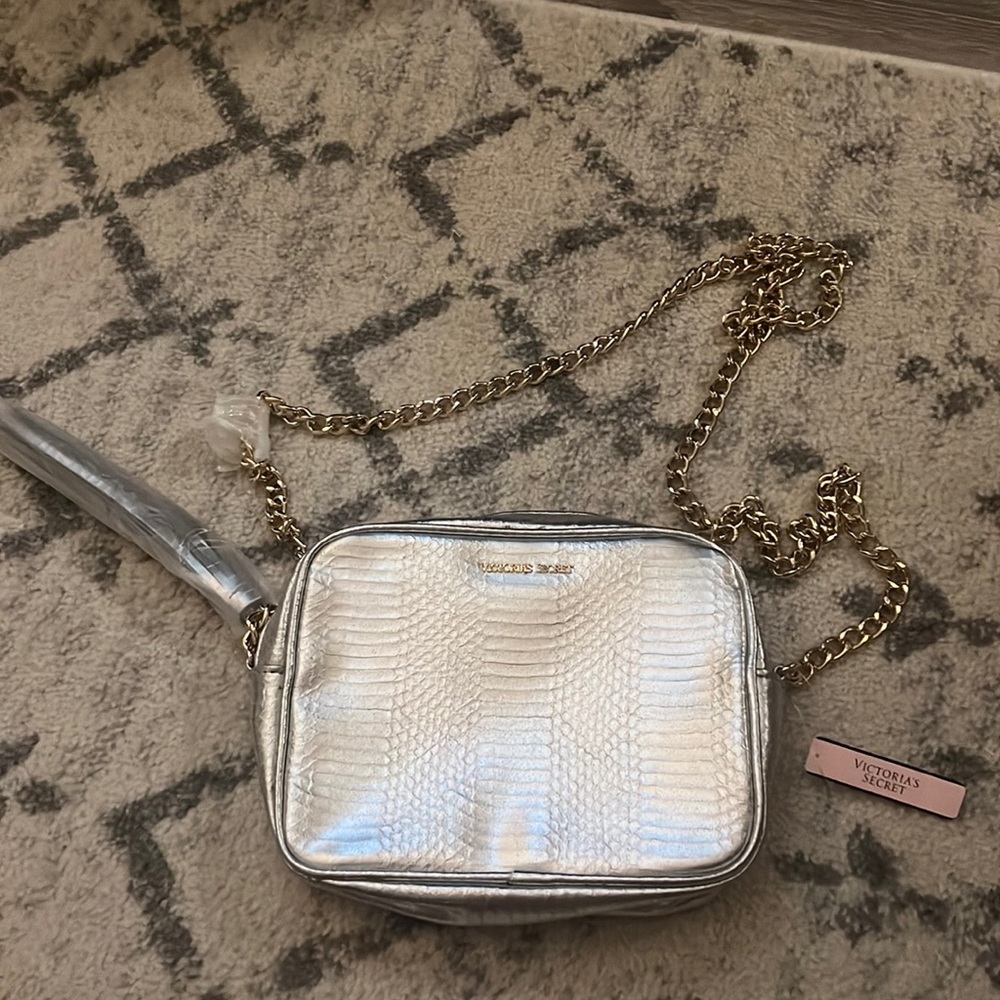 Silver and Gold Victoria Secret Handbag